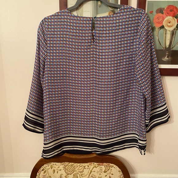 Women's Violet + Claire Multicolor Diamond Patterned Top Size Small - Picture 3 of 7